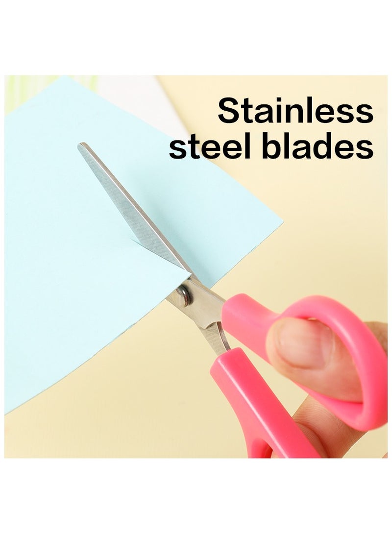 ديليE6020 مقص مدرسي بطول 121 ملم مع طرف دائري – مثالي لمهام القص الآمنة في المدرسة - Image 4