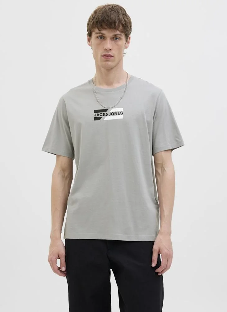 جاك & جونز Jjecorp Graphic Crew Neck T-Shirt