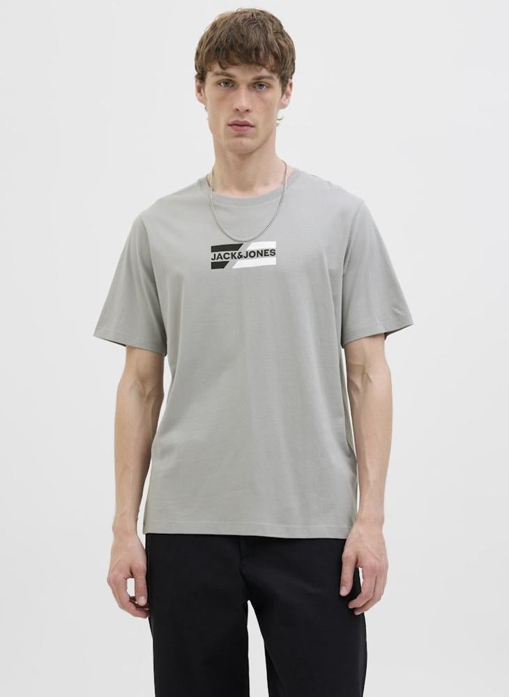 JACK & JONES Logo Regular Fit Crew Neck T-Shirt - Image 1