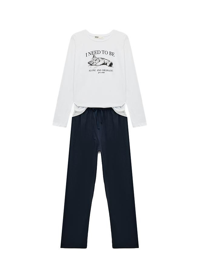 KOTON Cotton Pajama Set - Image 2