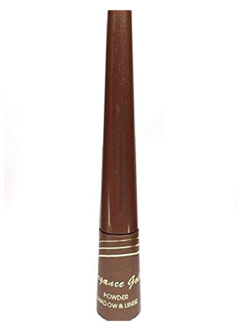 Elegance Gold Powder Shadow & Liner Brown