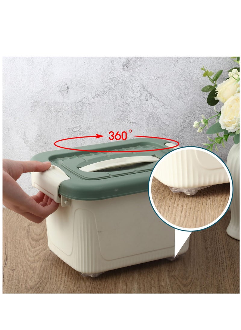 SYOSI - Self Adhesive Universal Wheels, 16Pack Clear Caster Wheels Swivel Wheels, 360° Rotation Stainless Steel Sticky Pulley for Bins Bottom Storage Box Furniture Trash Can, 20KG Load Capacity - Image 1