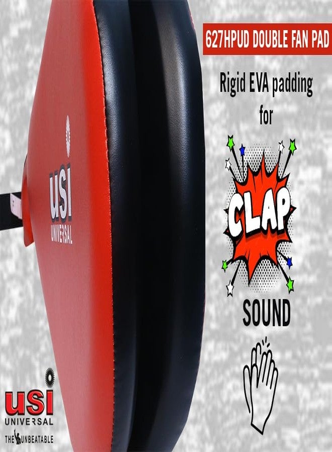USI UNIVERSAL THE UNBEATABLE Taekwondo Pad Double, Red Taekwondo Kick Pads, Martial Arts Training Equipment, Kickboxing Striking Target Pads - Image 5