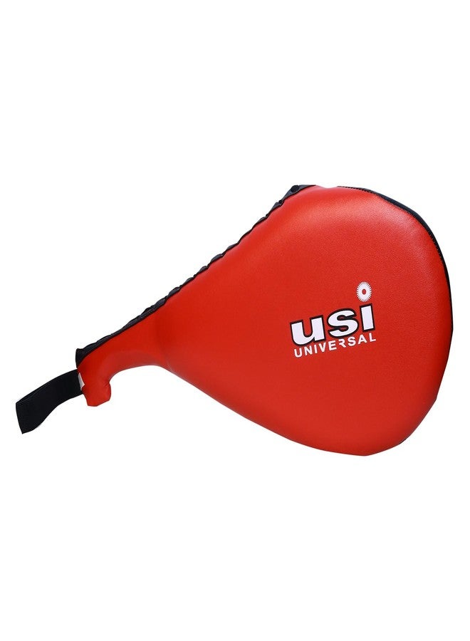 USI UNIVERSAL THE UNBEATABLE Taekwondo Pad Double, Red Taekwondo Kick Pads, Martial Arts Training Equipment, Kickboxing Striking Target Pads - Image 1