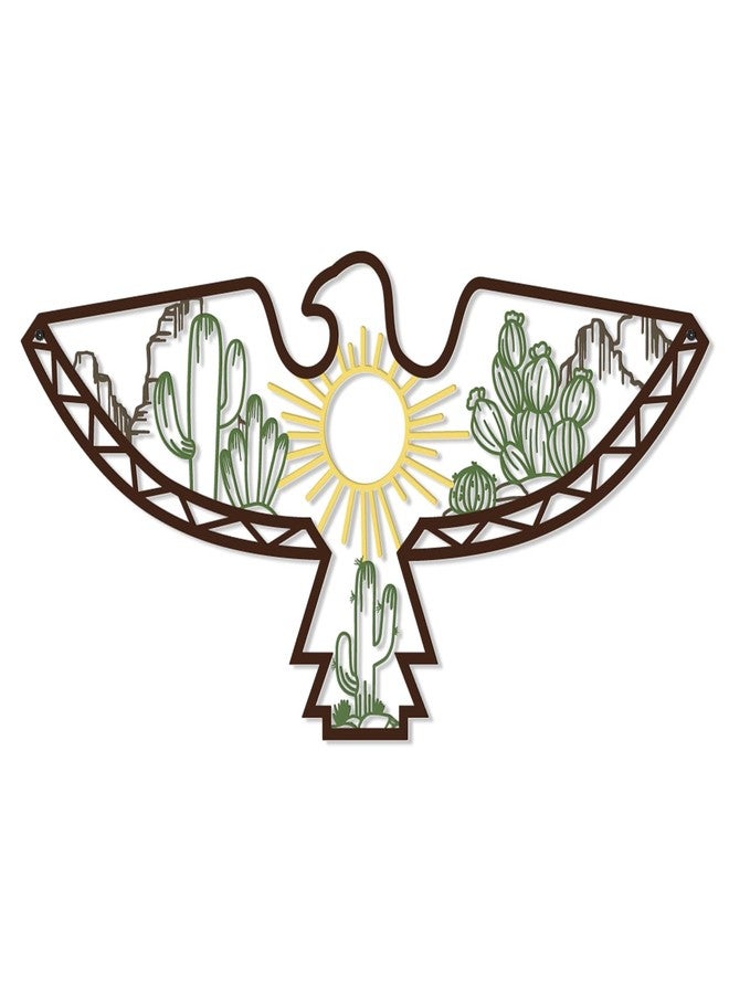 Bnesi Southwestern Colorful Metal Wall Art Mexican Aztec Wall Art Decor for Southwest Themed Home Decor, Unique Decor Accents for Living Room Bedroom Rustic Inspired Spaces (Colorful) - Image 1