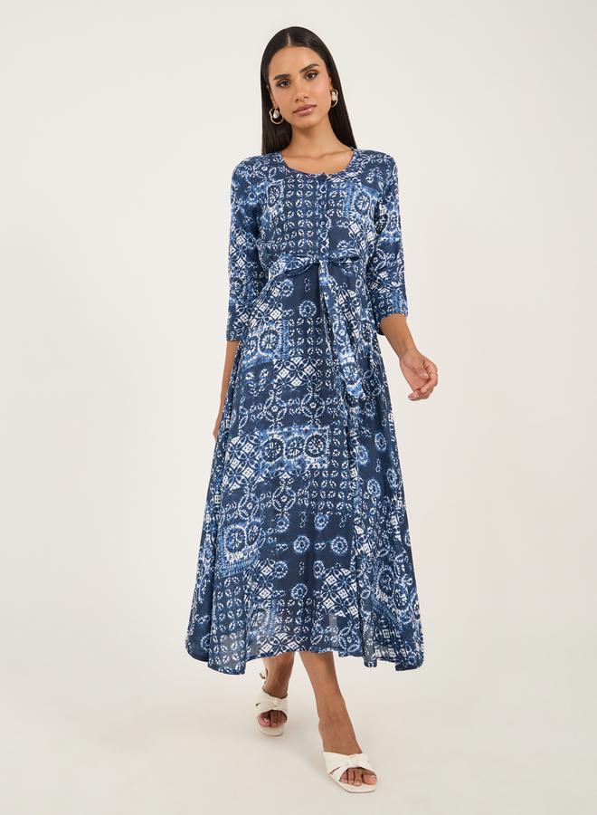 Styli Printed Midi Dress - Image 2