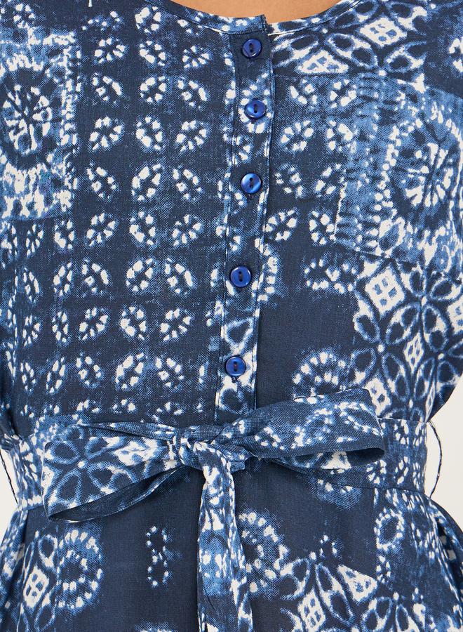 Styli Printed Midi Dress - Image 4