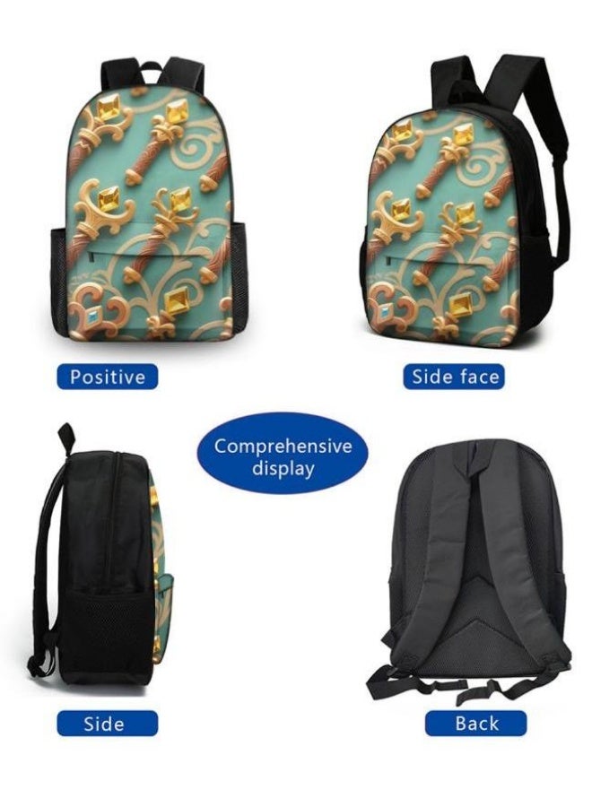 Bright Li Fire is a popular new interesting cartoon, fashionable and practical bag three-piece set (students, children, friends' outings, mountain climbing sports, etc. can be used) - 67 - Image 3