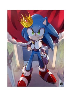 RKN Video Game Sonic Metal Plate Poster Multicolour 15x20centimeter 