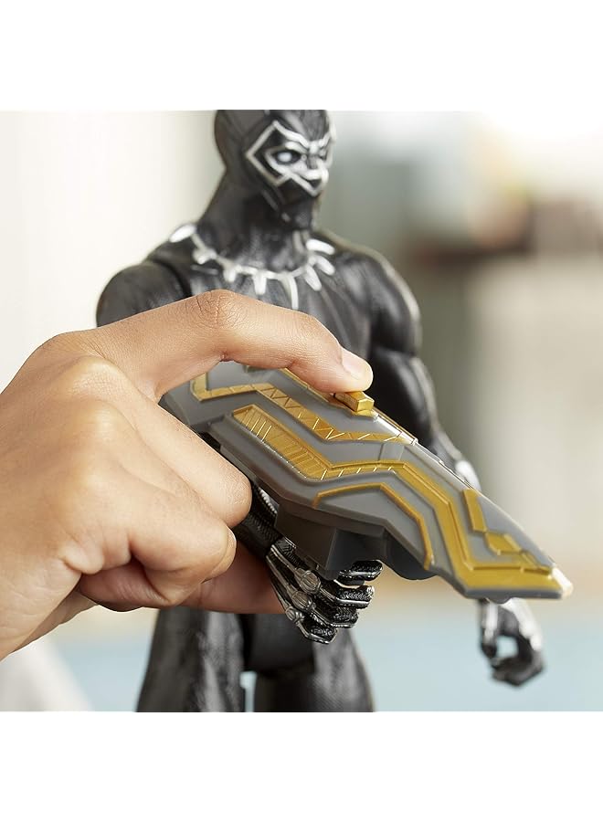 مارفل لعبة أفينجرز تيتان هيرو سيريز بلاست جير ديلوكس بلاك بانثر، مقاس 12 بوصة، مستوحاة من القصص المصورة للأطفال من سن 4 سنوات فما فوق - Image 3