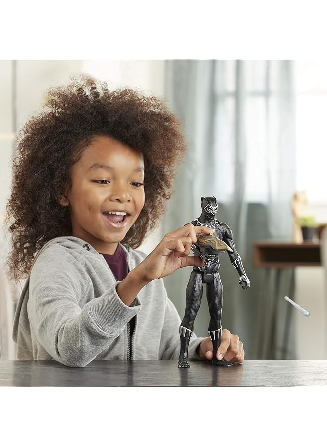 مارفل لعبة أفينجرز تيتان هيرو سيريز بلاست جير ديلوكس بلاك بانثر، مقاس 12 بوصة، مستوحاة من القصص المصورة للأطفال من سن 4 سنوات فما فوق - Image 5