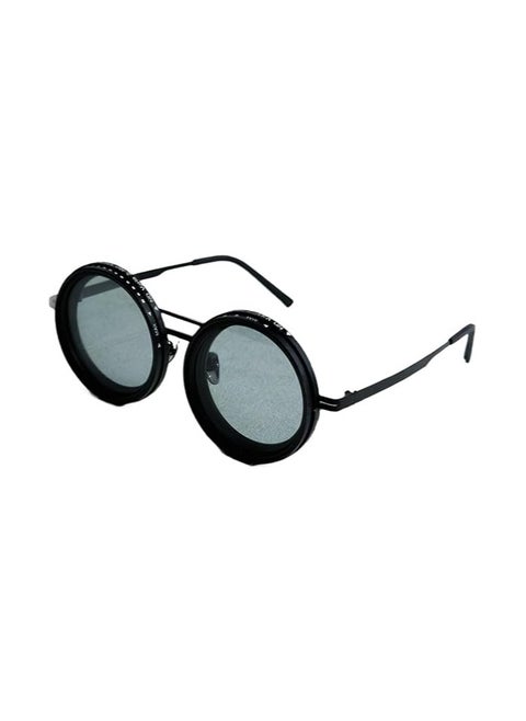 Adjustable Tint Sunglasses – Round Polarized Lenses with 1-9 Manual Tint Control, Built-in ND Filter & UV400 Protection – Unisex Fashion Frame for Men & Women