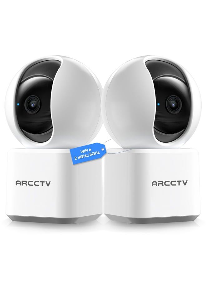 أرك سي سي تي في ARCCTV Indoor Security Camera Camera For Home Security Pet Camera With 6 Motion Tracking Audio Night Vision Cloud Card Compatible With Alexa