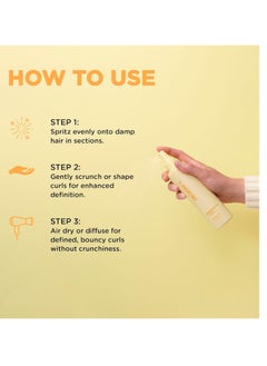 Design.ME BOUNCE.ME Curling Gel Spray by DESIGNME | Frizz-Free Curl Defining Gel - Refresh Curls, Waves, Coils | Non-Crunchy, Non-Sticky Formula - Climate Control Styling, 7.77Oz  - Image 3