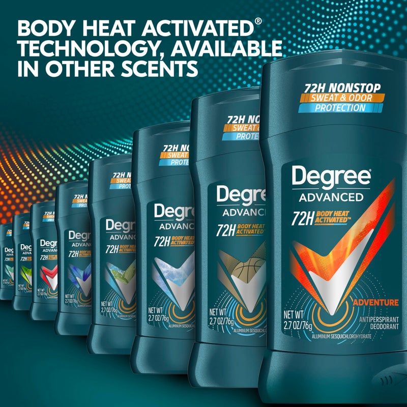 Degree Men Advanced Protection Antiperspirant Deodorant, Adventure, 2.7 oz, 2-Pack - Image 3