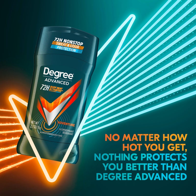 Degree Men Advanced Protection Antiperspirant Deodorant, Adventure, 2.7 oz, 2-Pack - Image 4