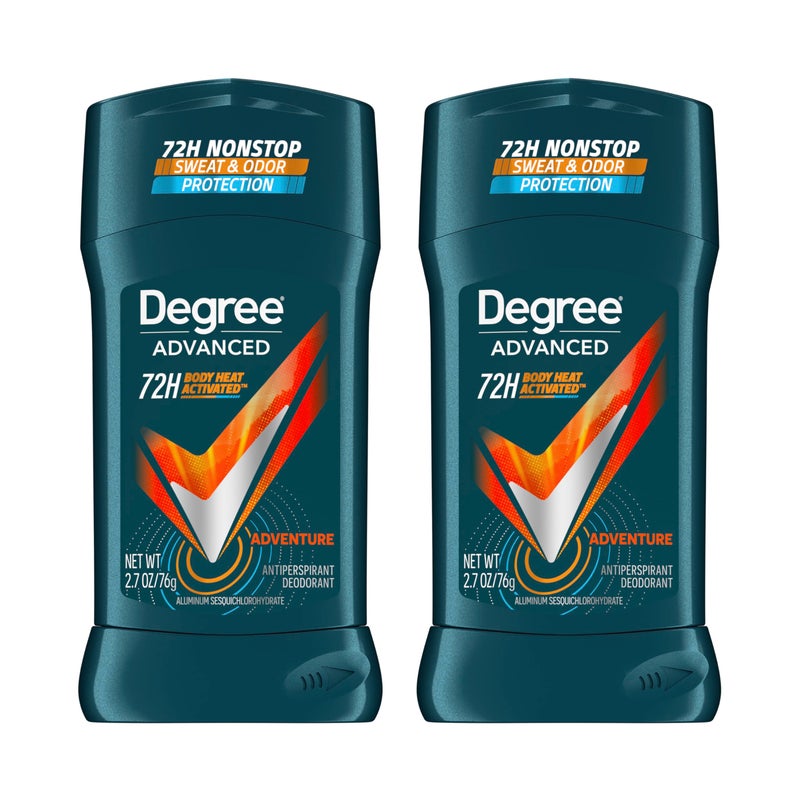 Degree Men Advanced Protection Antiperspirant Deodorant, Adventure, 2.7 oz, 2-Pack - Image 1