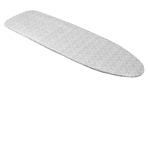 Westex Fine Damask Heavy Duty Ironing Board Cover and Pad, Thick 3-Layer Stain Resistant Padding, Elasticized Skirt, Click-to-Close Fastener, 15 x 54 Inch (Board NOT Included, Cover ONLY) - Image 1