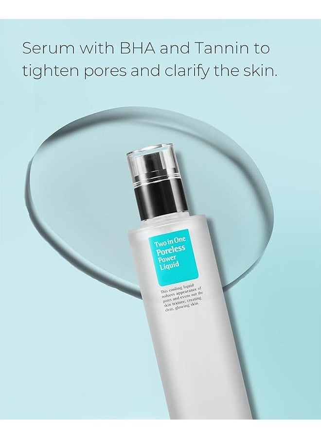 JS Two in One Poreless Power Liquid 100ml, Facial Moisturiser, Instant Clarifying and Tightening Pore, Smooth and Evens Out The Skin Texture  - Image 3