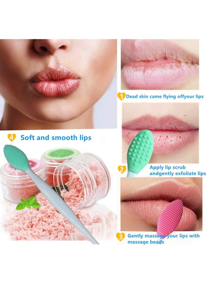 New prominent 3 Pcs Lip Scrub Brush Face Lip Scrubber Tool Face Lip Exfoliator Brush Silicone Lip Brush Exfoliating Lip Brush Lip Scrub Tool For Lips And Face  - Image 2