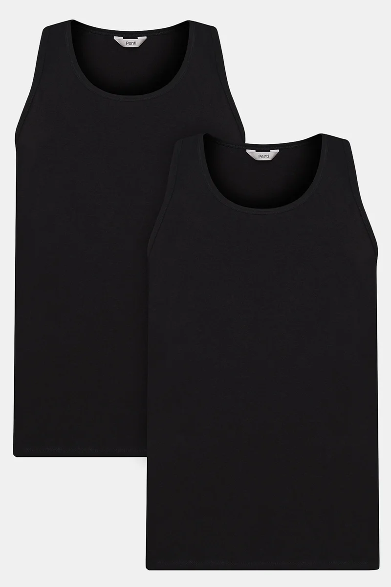 بنتي PENTI Men's Regular 2-Pack Tank Top