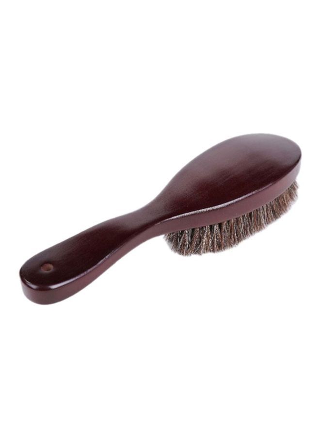 NIBEMINENT Horsehair Shoe Cleaning Brush Brown 22.5x5.5x3.5cm - Image 2