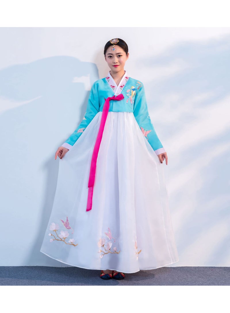 KUYING New Korean Traditional Long Sleeved Dress Cosplay Clothing  - Image 1