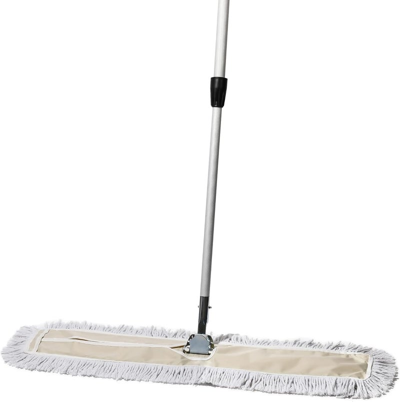 Tidy Tools Commercial Dust Mop – 36 Inch Floor Sweeper for Hardwood, Reusable Cotton Mop Head, Extendable Handle, Dry Mop for Floor Cleaning & Janitorial Supplies - Image 1