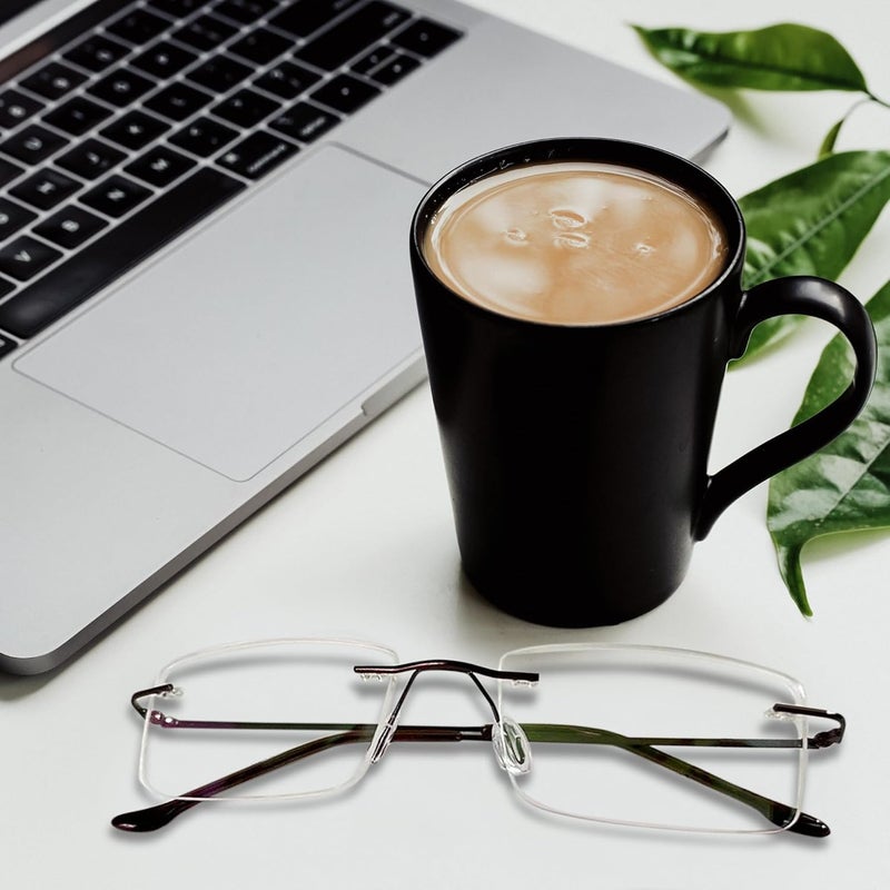 RedEx إطار نظارات ريدكس تيتانيوم، نظارات بصرية بدون إطار للرجال والنساء - Image 5