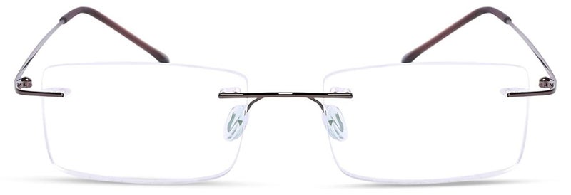 RedEx إطار نظارات ريدكس تيتانيوم، نظارات بصرية بدون إطار للرجال والنساء - Image 1