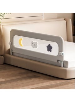 Gonice Safety Baby Bed Rail Guard With Reinforced Anchor Safety System, Grey 150CM  - Image 2