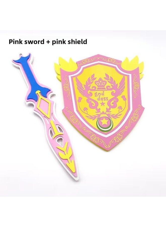 Spot Eva Toy Sword Shield Manufacturers Environmental Protection Standard Foam Children's Toy Manufacturers Simulation Model-Color:Cross Shield W003  - Image 3