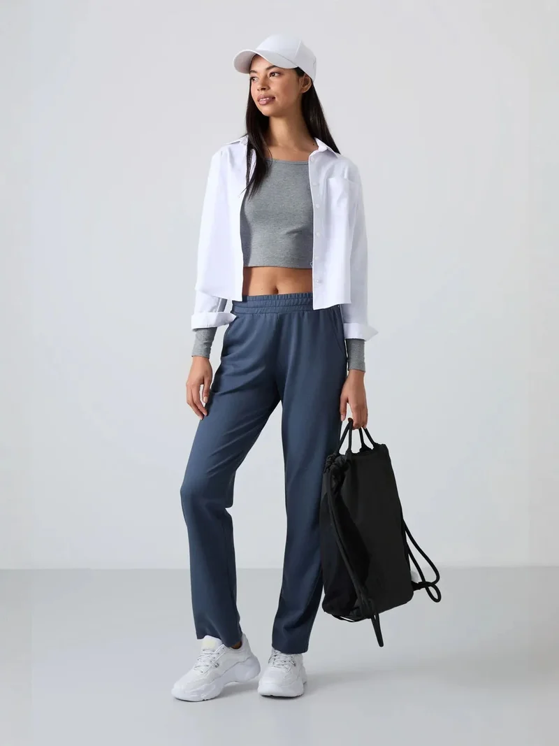 تومي لايف TOMMY Women’s Straight-Leg Fleece Sweatpants