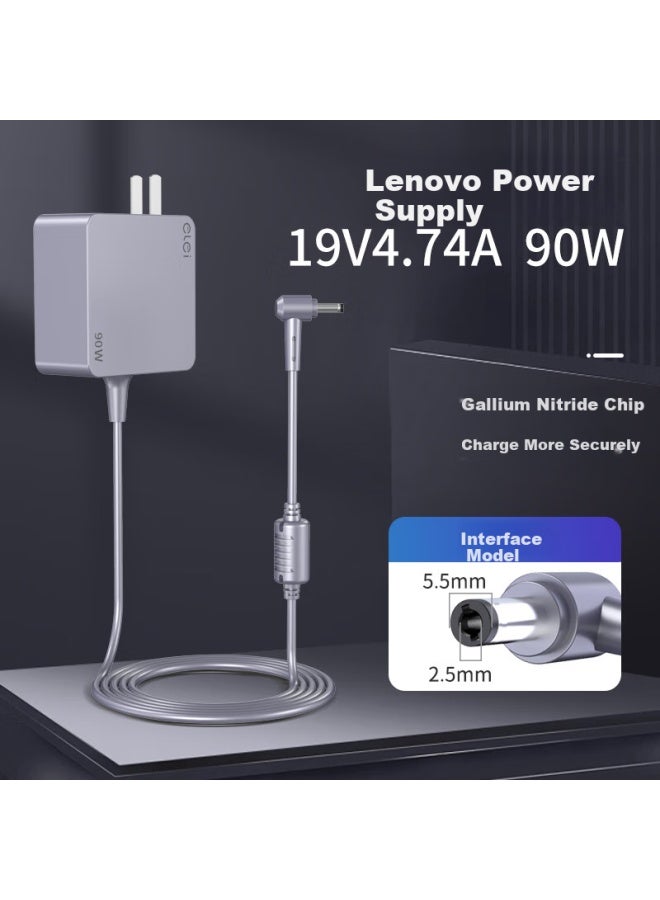 Elei (Elei) Lenovo Y430Y450 G430 G450 F41 19V4.74A Laptop Power Adapter 90W Charger 5.5*2.5 Portable - Image 1