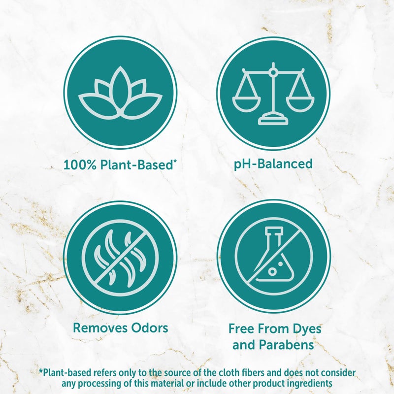 Summer's Eve Spa Calming Chamomile Feminine Wipes, 100% Plant Based*, pH balanced Plush Cloths, 24 Count - Image 4