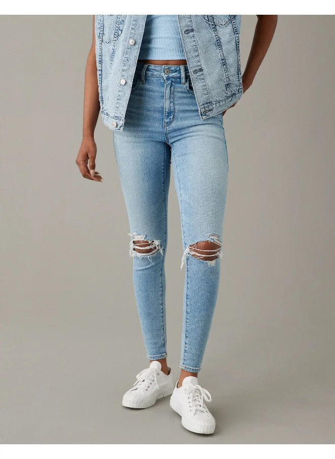 American Eagle High Waist Ripped Jeggings
