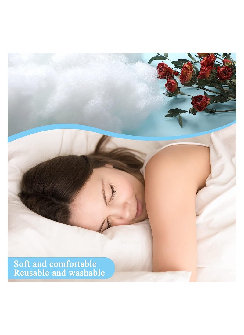 Eworld - White Polyester Filling Fluffy High Resilience Stuffing for Cushions, Pillows, Teddy Bear and Toy Hypoallergenic Lofty Hollow Filling for Sofas and Bedding, (500, 1000, 1500, 2000, 3000, 4000, 5000g) - Image 1