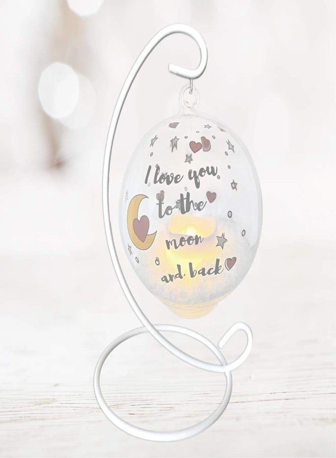 BANBERRY DESIGNS Ornament Display Stands - White Metal - 11 Inches Tall - Christmas Ornament Terrarium Holder Glass Globe - Set of 8 - Image 5