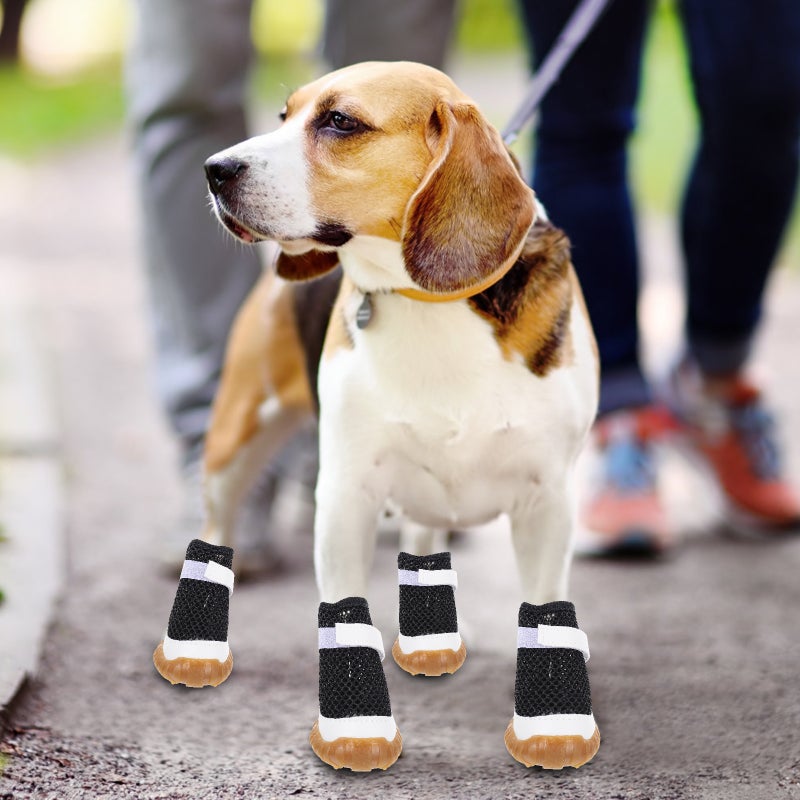 8 Pcs Dog Boots Breathable Dog Boots Mesh Dog Shoes Dog - Image 5