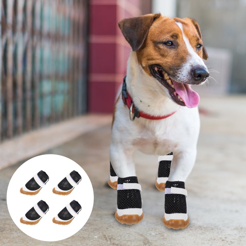8 Pcs Dog Boots Breathable Dog Boots Mesh Dog Shoes Dog - Image 3