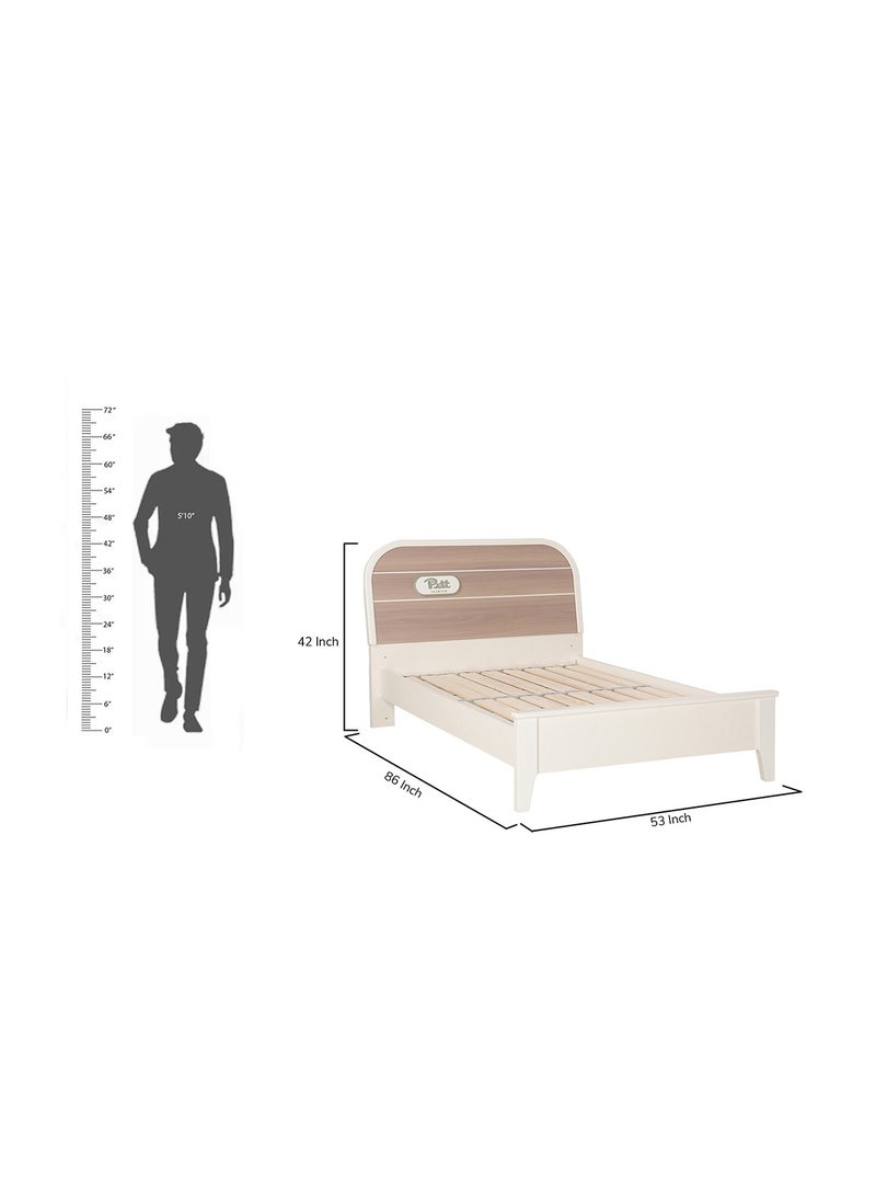 ROYALOAK Royaloak Chiron Kids Bed | MDF Construction | Classic Matte Finish | Modern Design | Durable & Long-lasting | Freestanding Design | Strong Bed Base  - Image 2