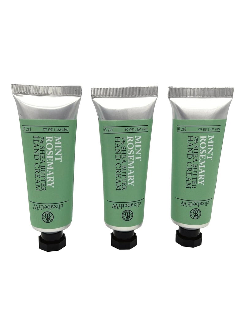 elizabeth W elizabeth W Mint Rosemary Hand Cream 168 Ounce Set of 3 