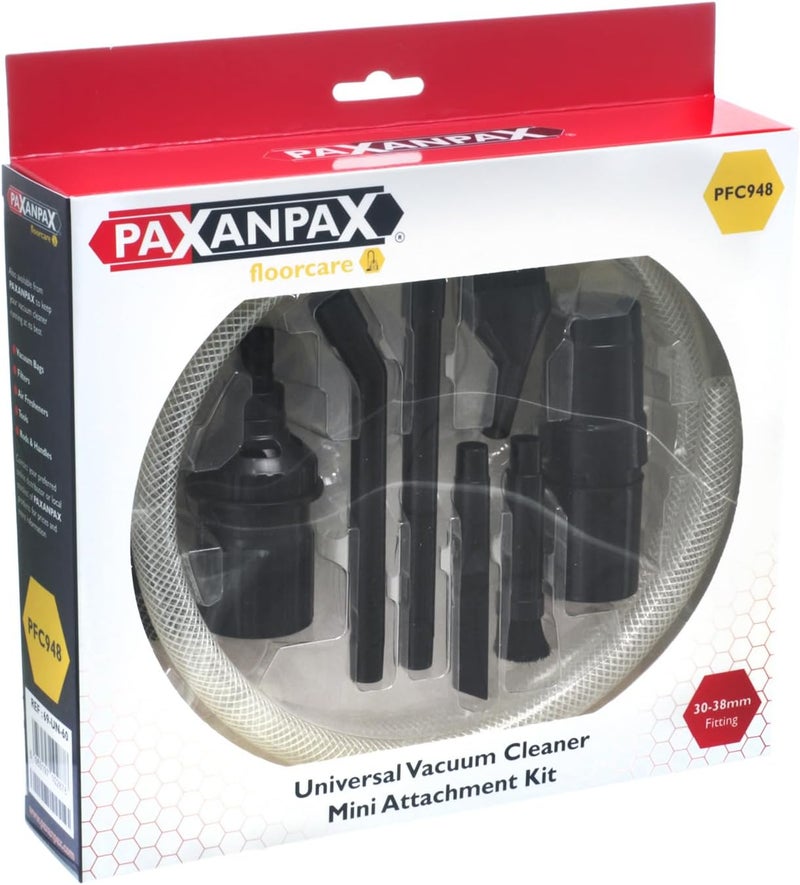 Paxanpax PFC948 Universal Vacuum Cleaner Mini Attachment Kit for Intricate Cleaning - Image 2