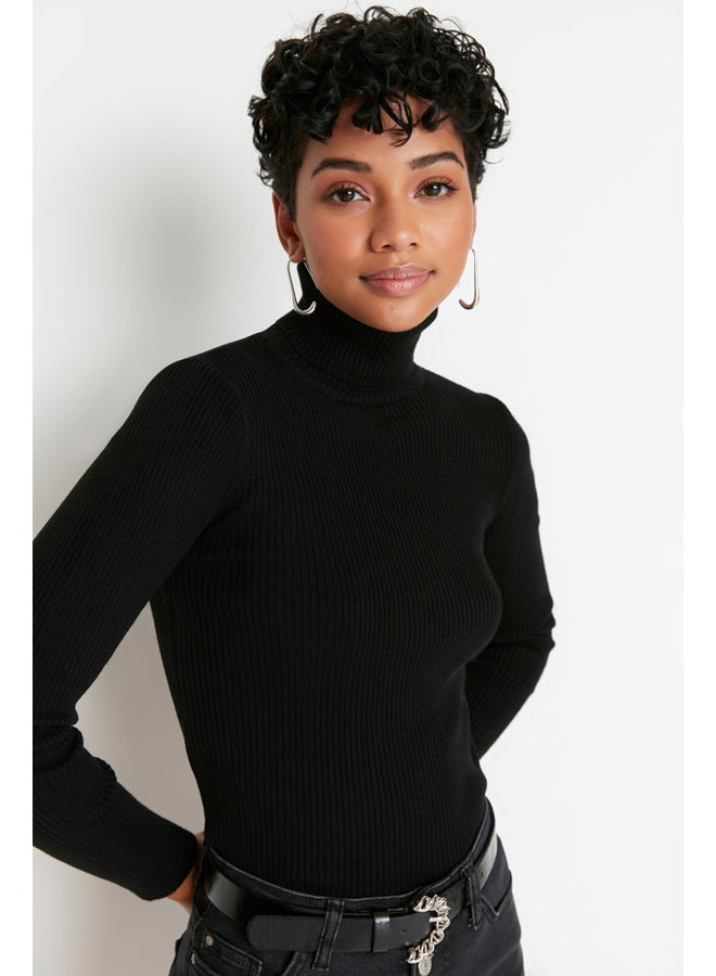 trendyol Sweater - Black - Slim fit  - Image 2
