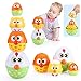 MOONTOY Chicken Toddler Easter Eggs Toys Nesting Dolls Stacking Toys for Toddlers 13 Matching Shape Sorters Sensory Preschool Learning Baby Easter Basket Stuffers Gifts 612 1218 Months 1 Year Old - Image 2