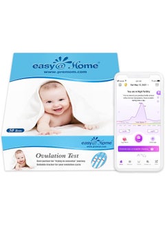 Easy@Home 50 Ovulation Test Strips Kit - Reliable Ovulation Predictor Kit  - Image 1