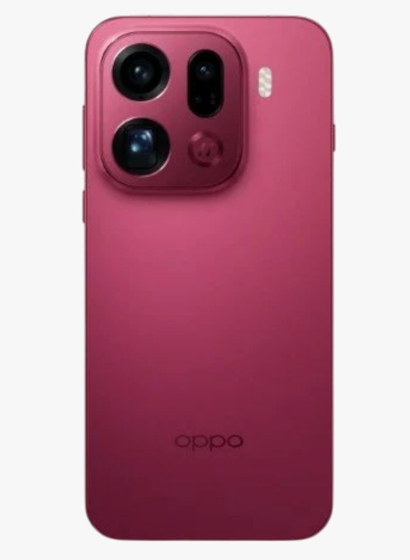أوبو هاتف Find X9 Pro 5G الذكي (512GB 16GB RAM) أحمر مخملي | مواصفات صينية | شاشة LTPO AMOLED بحجم 6.78 بوصة، 1B ألوان، 120Hz معالج MTK 9500 Dimensity بطارية 75000 مللي أمبير شحن سلكي 80W، NFC | كاميرا سيلفي 50MP . شاشة مسطحة بدقة 5K FHD+ مع تقنية LTPO لعرض سلس | مع دعم Google Play - Image 2
