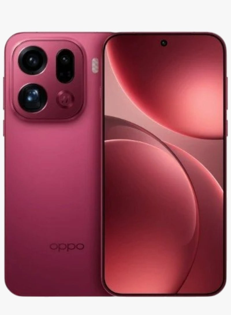 أوبو هاتف Find X9 Pro 5G الذكي (512GB 16GB RAM) أحمر مخملي | مواصفات صينية | شاشة LTPO AMOLED بحجم 6.78 بوصة، 1B ألوان، 120Hz معالج MTK 9500 Dimensity بطارية 75000 مللي أمبير شحن سلكي 80W، NFC | كاميرا سيلفي 50MP . شاشة مسطحة بدقة 5K FHD+ مع تقنية LTPO لعرض سلس | مع دعم Google Play - Image 5
