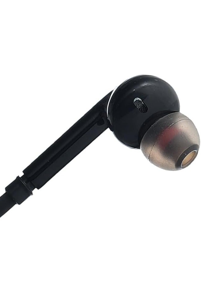 Blue Spectrum F-2 Aux Earphone Stereo Ergonomic Design With Earphone plug Comfortable And High Quality For Mobile Phone - Black - Image 2
