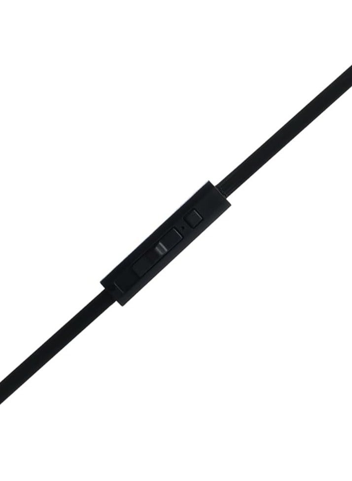 Blue Spectrum F-2 Aux Earphone Stereo Ergonomic Design With Earphone plug Comfortable And High Quality For Mobile Phone - Black - Image 3